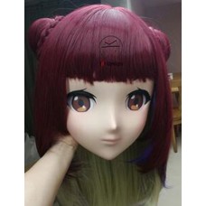 (MSM-01Q) Custom Crossdress Female/Girl Resin 3/4 Head Cosplay Japanese Role Play Anime Kigurumi Mask 